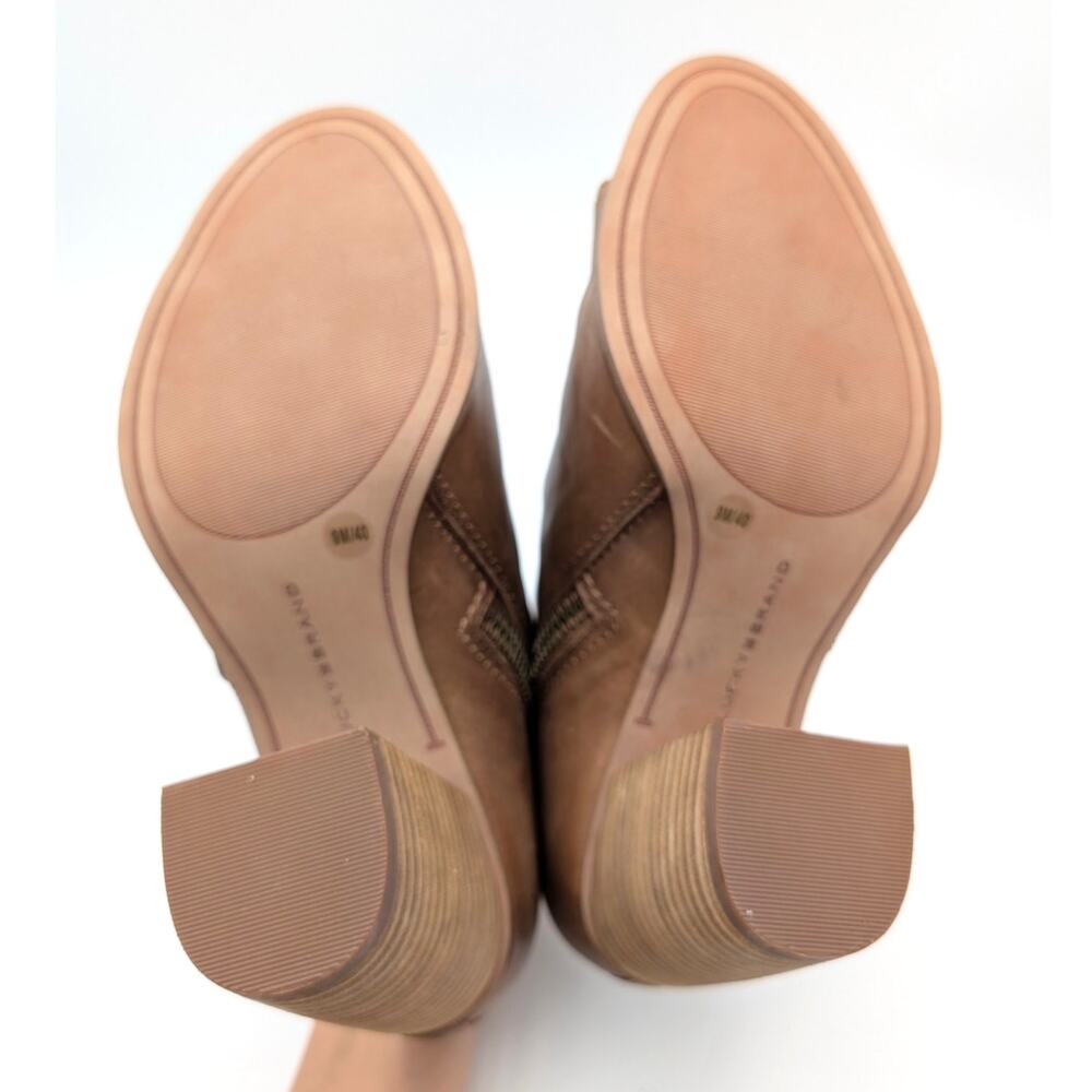 Lucky Brand Joseleen Peep Toe Heel Sandal Women's Tuscany Norway Size US9M EU40 - Picture 8 of 10